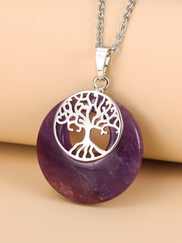 Tree of Life Amethyst Necklace