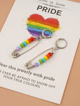 LGBTQ Safety Pin Earrings
