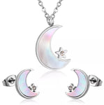 Moon Necklace & Earring Set